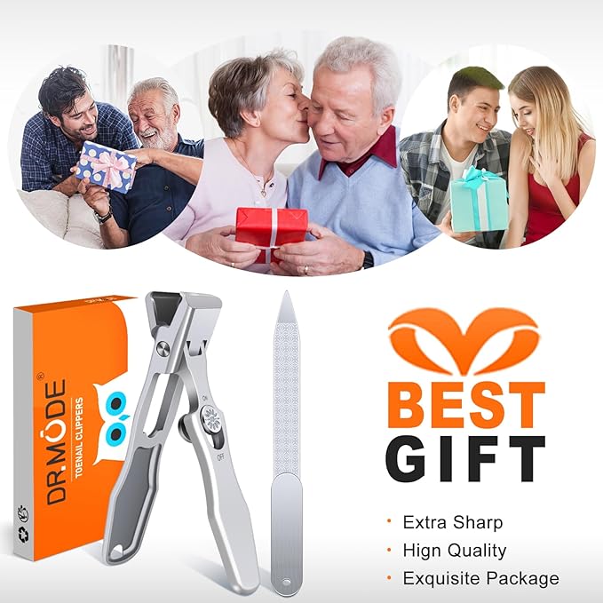 German Nail Clippers for Men Thick Nails,Upgrade Straight Toenail Clippers for Seniors with Wide Opening,Large Heavy Duty No Splash Ingrown Fingernail Clipper Nail Cutter with Catcher