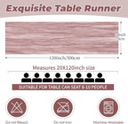 6 Pack Dusty Pink Cheesecloth Table Runner 20 x 120 Inch Gauze Table Runner - Image 2