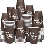Clawsoff 16 oz 180 Count Paper Coffee Cups Disposable Hot Coffee Cups Brown | by BuyNow