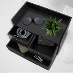 Charmewooden Bamboo Desk Organizer 3 Drawer - Image 7