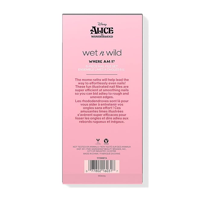 wet n wild Where Am I? 6-Piece Nail File Set Alice In Wonderland Collection
