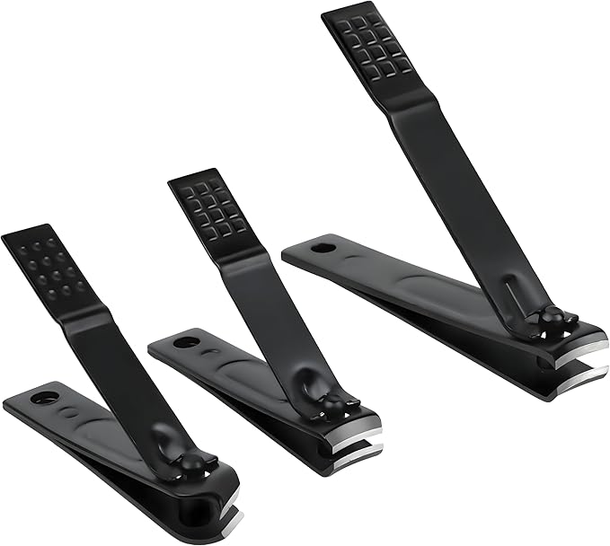 Precision Nail Clipper Set in a Sleek Black Aluminum Case – Ultra-Sharp, Durable Fingernail, Toenail & Ingrown Nail Clippers