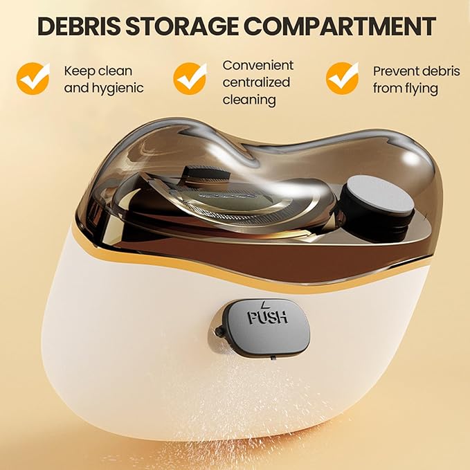 Electric Automatic Nail Clipper, Nail Clippers with Light Electric Nail Trimmer 2 Speeds Safe Automatic Nail Clipper Debris Clipping Storage, Suitable for Children, Adults, and The Elderly
