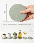 Leetaltree Reversible Leather Coasters Set of 18 - Image 7