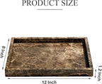 Real Natural Marble Tray for Bathroom, Genuine Marble Stone Vanity Tray - Image 2