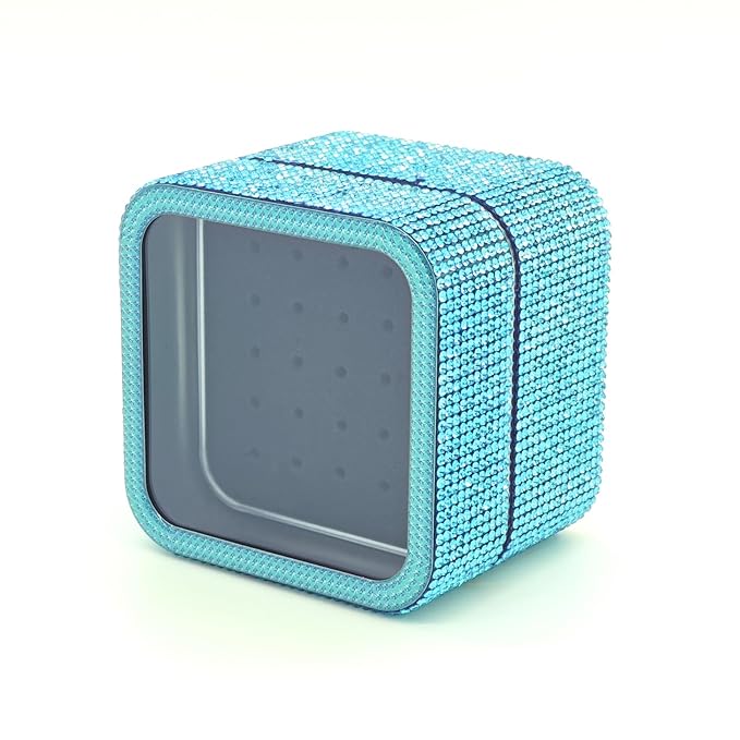 Nail Drill Bits Holder Case- 25 Holes Dustproof Rhinestone Nail Bits Box Efile Displayer Organizer Container for Manicure Tools