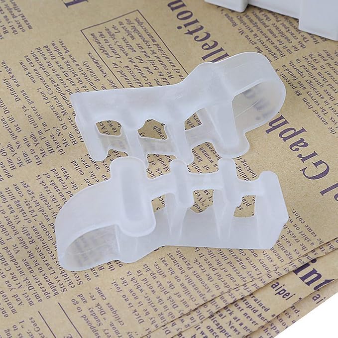 Gel Toe Separator, Toe Straightener for Nail Varnish Reusable Correctors for Overlapping Toes, Bunions, Hammer Toe, Pain Relief Toe Spacers, Pedicure Manicure Nail Art for Men and Women Toe Spreader