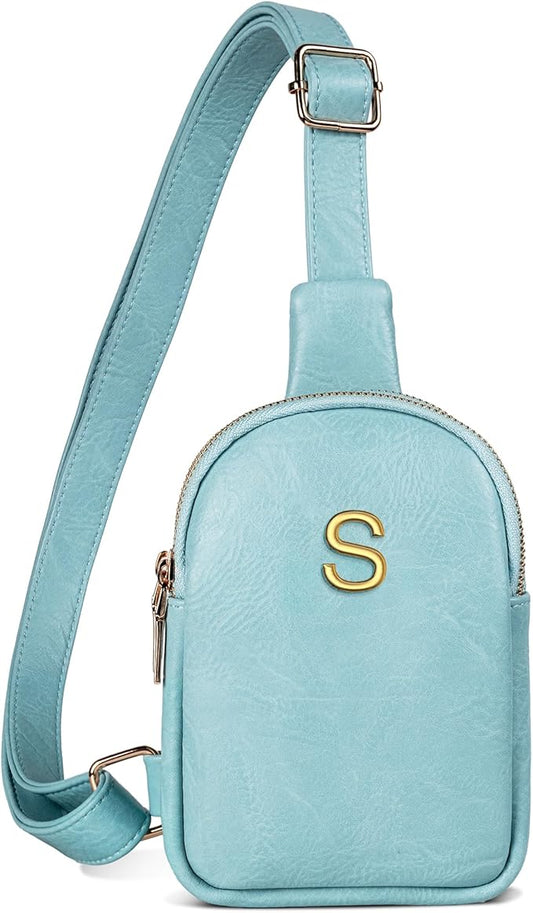 Birthday Gifts for Daughter Granddaughter, Personalized Crossbody Bags with Initial Letters, Teen Girl Gifts Trendy Stuff, Mini Lightweight Sling Purse, Gifts for Her, Gifts for Teen Girls