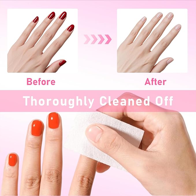 Push-On Nail Polish Remover, Multi-Purpose Nail Cleanser, Pump Bottle Design, Low Odor, Eco-Friendly Formula, Effortless 30-Second Removal for Regular Polish 160ml (Surface Cleanser)