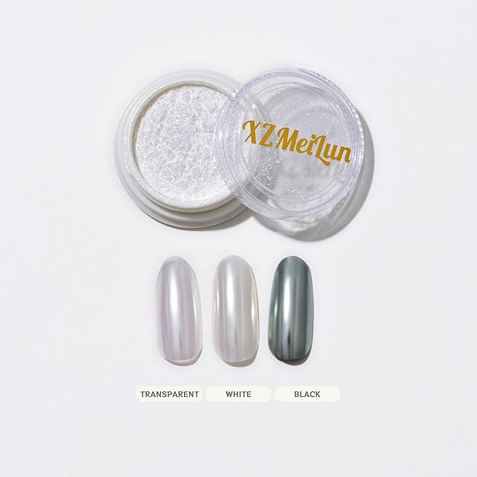 Chameleon Chrome Nail Powder, Big-Capacity0.8g Aurora Silver Turns Yellow Mermaid Aurora Powder Pigment Pearlescent Nail Art Glitter Decoration, Can mixed With Builder Gel Nail Polish For Use