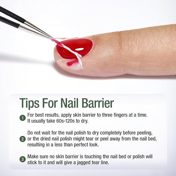 Candy Lover Gel Nail Polish Remover Kit, Latex Tape Peel Off Liquid and Gel Polish Remover with Cuticle Pusher & Nail File, Remover for Nails in 3-5 Minutes, No Need Soaking or Wrapping