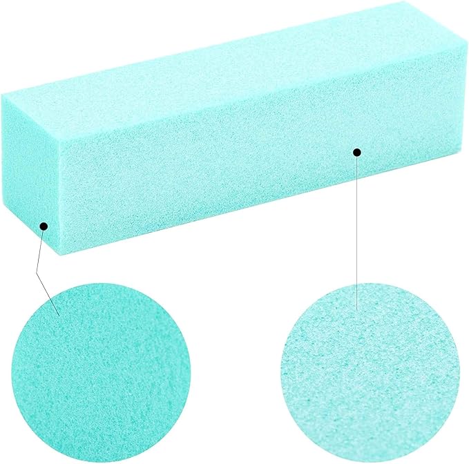 20 Pack Nail Buffers Blocks Sanding Buffing Nail Files Pedicure Manicure Tool 60/100 Grit （Green)