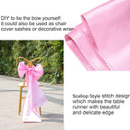 12 Pack Pink Table Runners, Satin Table Runner 12x108 Inches Long, Silk and - Image 5