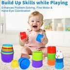 WEEJOYGAM Baby Stacking Cups, Nesting Stacking Toys - Image 2