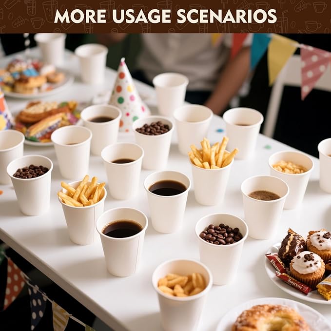 YEEHAW 3 oz 3000 Pack Small White Disposable Paper Cups | - Image 6