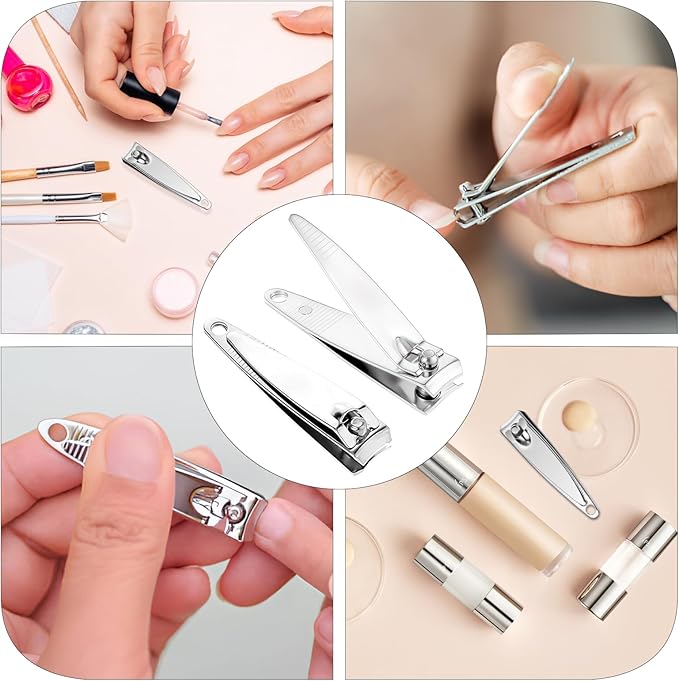 60Pack Nail Clippers Bulk, Small Stainless Steel Toe Nail & Fingernail Clippers Nails Cutter for Travel, Portable Mini Toenail Clipper Lot Pack for Women Man