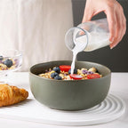 AmorArc Stoneware Cereal Bowls for Kitchen, 28oz Large Ceramic Soup Bowls Set - Image 4