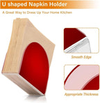 Napkin Holder, Plain Red Solid Color Napkin Holder - Image 4