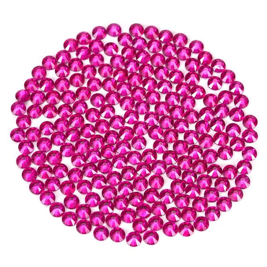 Novani Rhinestones 3000Pcs Flatback Crystal Round Loose Gemstones Glass Rhinestones for Crafts Makeup Nail Art Clothes Shoes DIY Decorations(SS6, 1.9-2.0mm,Peach)