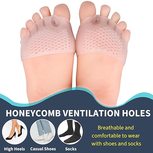 3 Pairs Toe Spacers, Soft and Breathable Gel Toe Separators, Toe Straightener for Hammer Toe, Bunions, Overlapping Toes, Diabetic Feet, Women Men Feet Pain Relief