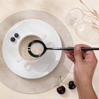 O.C.E. Salad Servers, Stainless Steel Spoon and Fork Sets, Salad Utensils - Image 8