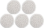 Round Felt Ball Coasters - Image 2