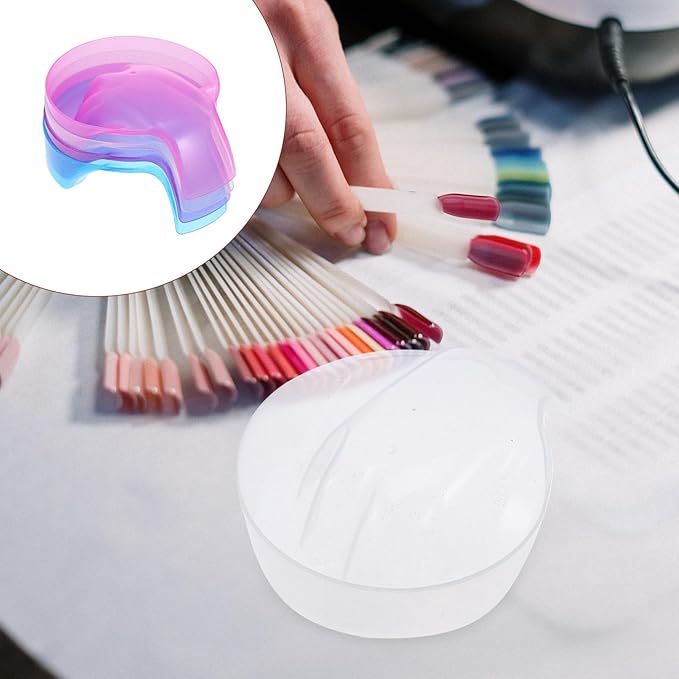 Mipcase 4pcs Nail Soaking Bowl, Nail Soak Off Bowl Acrylic Nail Remover Bowl Hand Soaking Bowl for Nail Salon