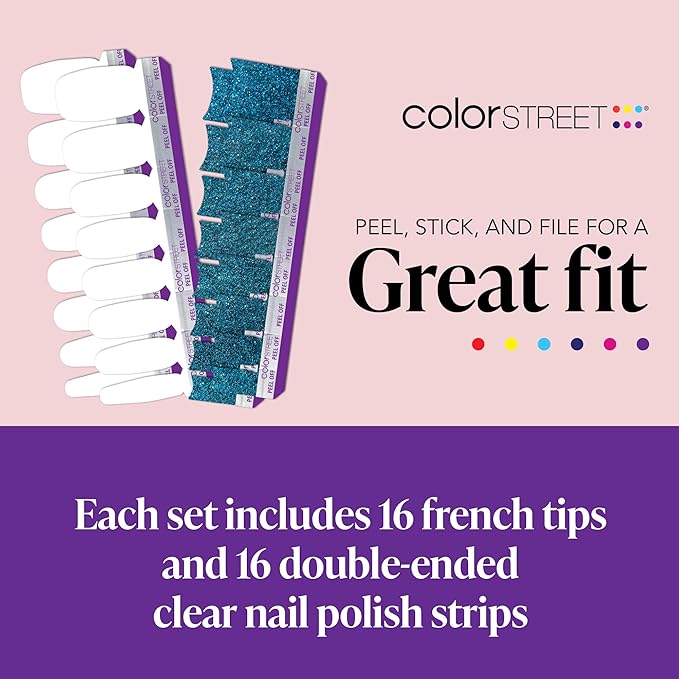 Color Street Alaskan Sky Tips Nail Strips