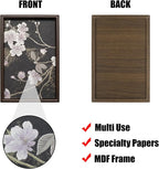 Wooden Valet Tray with Floral Base - Image 3