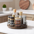 LAMU 2 Pack 10'' 12'' Lazy Susan Turntable Organizer - Image 7
