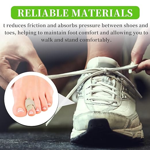 Qmagic 4PCS Hammer Toe Straightener with Aluminum Plate, Hammer Toe Straightener Corrector for Women & Men, Toe Splints & Wraps Support for Crooked, Curled, Bent Toes