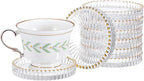 Modern Clear Coaster Set of 8 Glass Coasters by Unknown