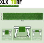 XLX TURF Green Artificial Grass Table Runner 12x144 Golf Party Decorations | - Image 2