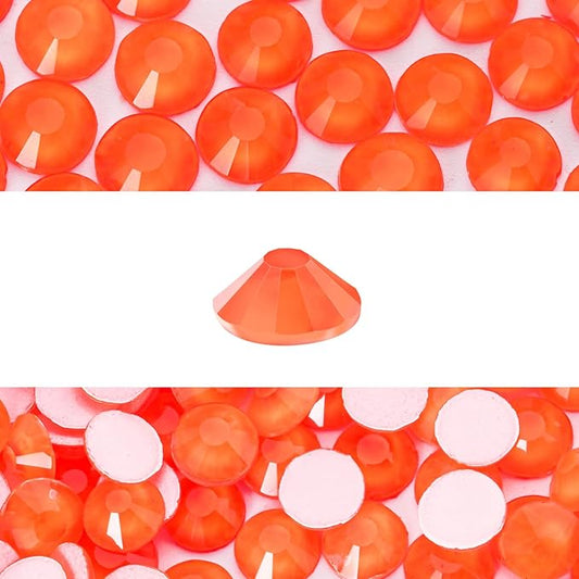 Novani 3000 Pieces Flatback Rhinestones Glass Round Gems Neon-Hyacinth Crystals for Nail Art DIY Crafts Clothes Shoes,SS12,3.0-3.2mm