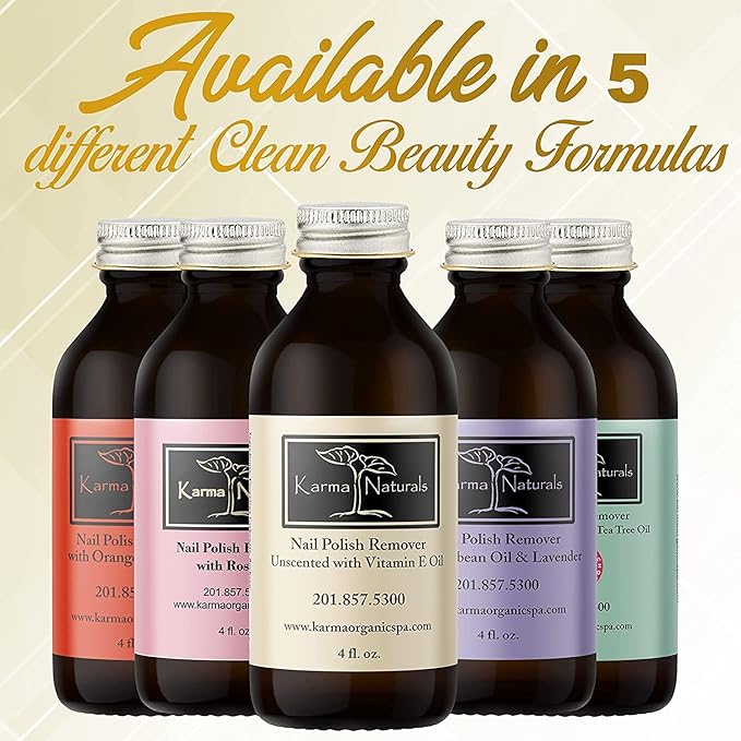 Unscented Nail Polish Remover with Amazing Nail Polish Remover Wipes & Lavender Remover