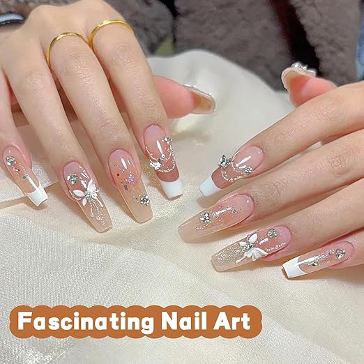 JODSONE 30g Super Strong Gel Rhinestone Glue for Nail Charm, 3D Bling Decoration Art - Cured Need Beauty Gift
