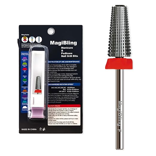 5 in 1 Nail Drill Bits, Straight Cut 3/32'' Professional Tungsten Carbide Bits, Two-way Rotation Easy for Left Hand, Hard Soft Gel Removal Fast Manicure Polishing, Fine