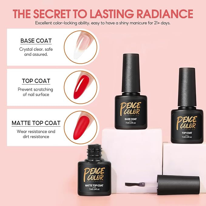 42Pc Poly Nail Gel Kit, 15 Colors Nude Pink White Clear Poly Nail Extension Gel with Nail Lamp Starter Kit Slip Solution 12Pc Nail Decorations Top Coat Manicure Kit Gifts for Women