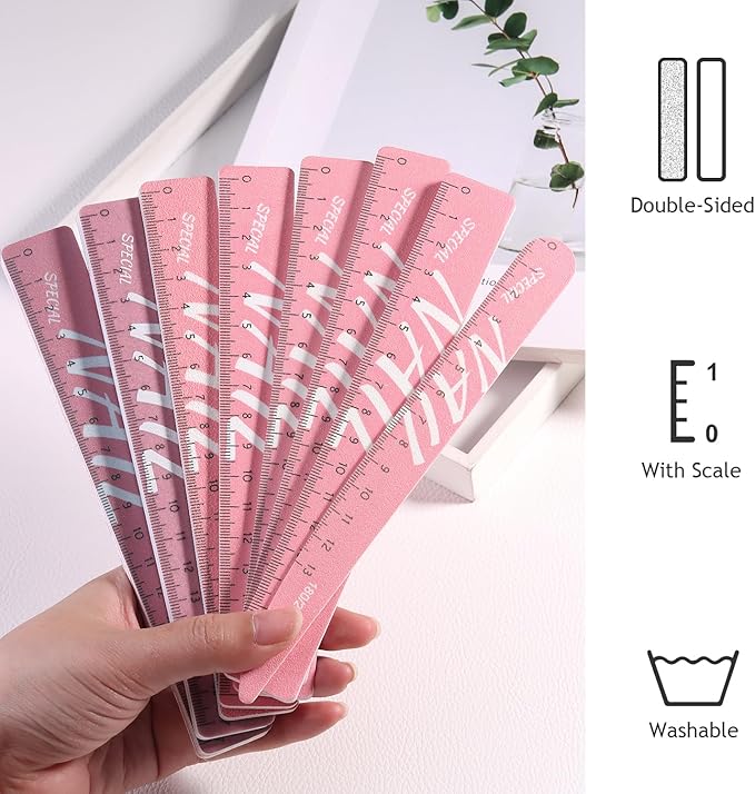 Nail Files and Buffers, 8 Pcs Nail Files for Natural Nails Emery Boards Nail Filer Professional Fingernail Files 80/100/150/180/240/280/1000/4000 Grit Nail File Set,Manicure Salon Tools