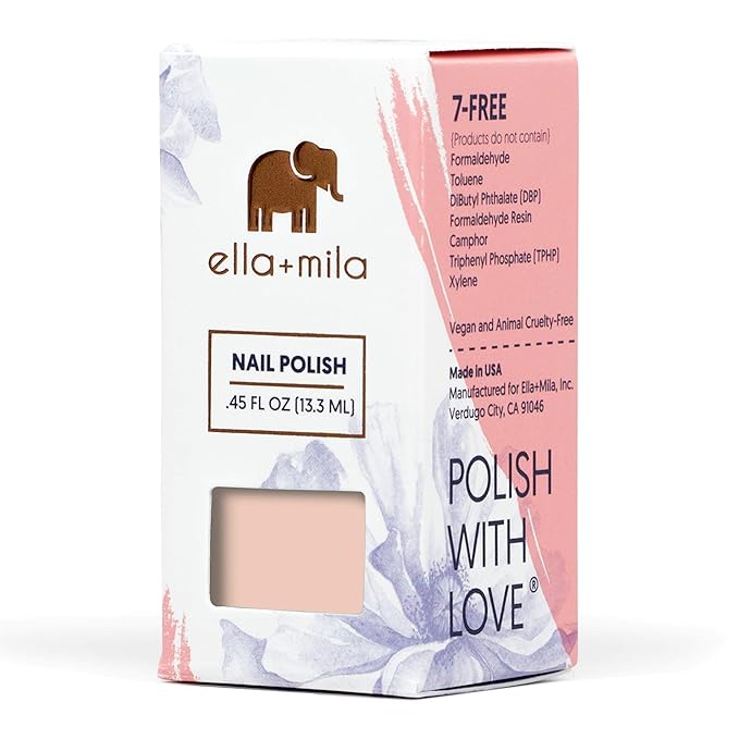 ella+mila Professional, Quick Dry, Long-Lasting & Chip-Resistant Pink Nail Polishes (My Fantasy - 0.45 fl oz)