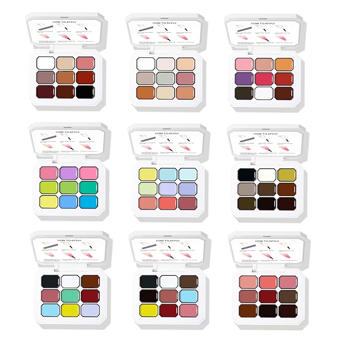 Ombre Gel Nail Polish Nail Sponges for Ombre 9 Series Colorful Blush Effect Gradient Painting Gel for Ombre Nails Multistyle French Manicure Nail Art DIY Home (A7)