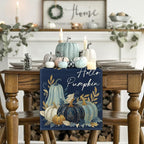 Artoid Mode 210 GSM Fall Table Runner 13x90 Inch Home Party Decor | Pumpkin - Image 2