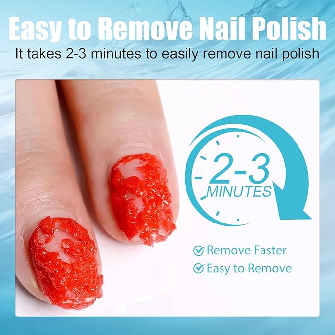 Quick Gel Nail Polish Remover, Easy Remove Gel Polish in 3 Minutes, No Need Soaking or Wrapping, Gel Remover for Nails, 15ml 6PCS