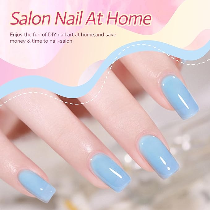 4 in 1 Builder Base Gel Polish, Hema Free Builder Base for Nail Repair, 10ml, Strengthens Damaged Thin Nails, Nail Salon at Home Long Lasting