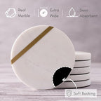 Cork & Mill Marble Coasters - Image 3