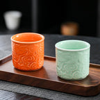 Ceramic Espresso Cups Set of 2-3oz Demitasse Cups - Image 6