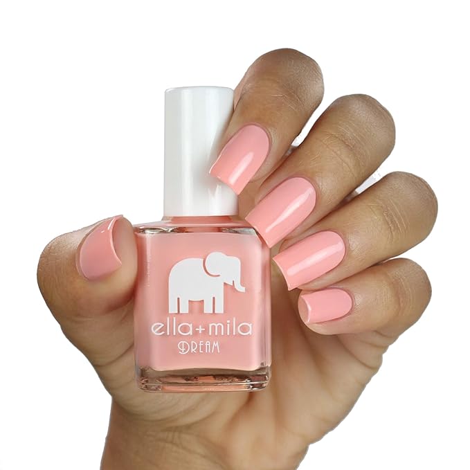 ella+mila Professional, Quick Dry, Long-Lasting & Chip-Resistant Pink Nail Polishes (Bubble Trouble - 0.45 fl oz)
