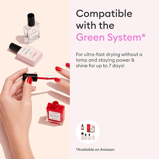 Manucurist • Green Nail Polish • Natural Classic Nail Polish 9-Free • Vegan and Plant-Based Nail Polish (81%) • Manicure & Nail Care • 0.5 fl oz (Lisa Lilas)
