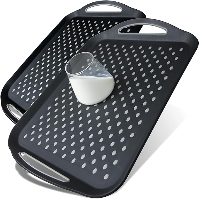 Large Nonslip Serving Tray by CZLIADYT