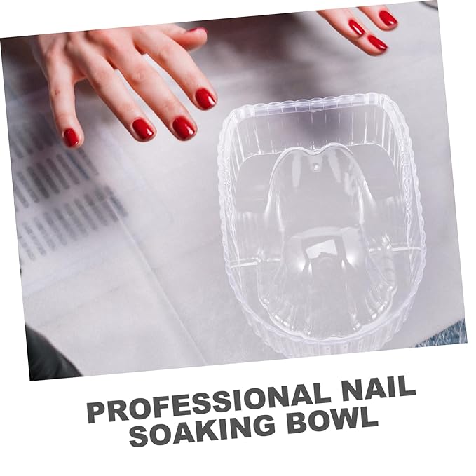 MERRYHAPY Acrylic Nail Art Hand Soaking Bowl Manicure Supplies for Polish Removal Salon Use Comfortable Design Nail Salon Supplies